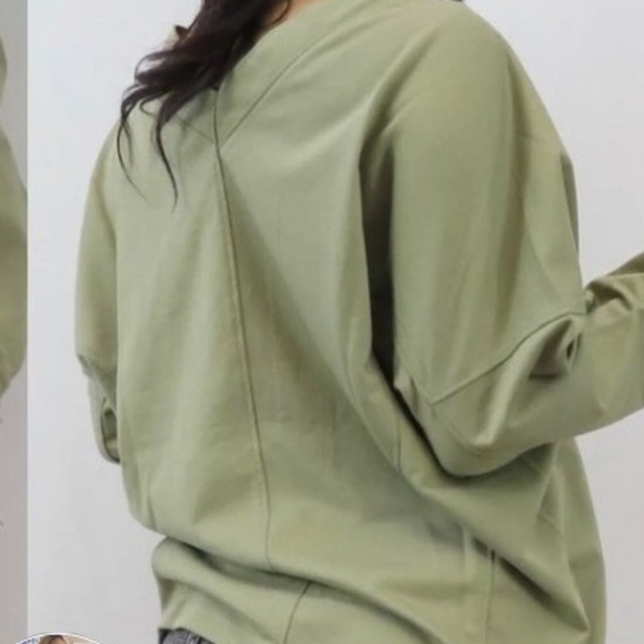 Olive long sleeve top - Picture 3 of 5
